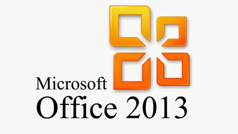 Microsoft Office 2013 logo białe tło 