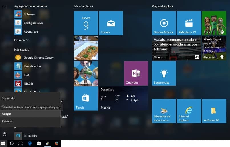 system w systemie Windows 10