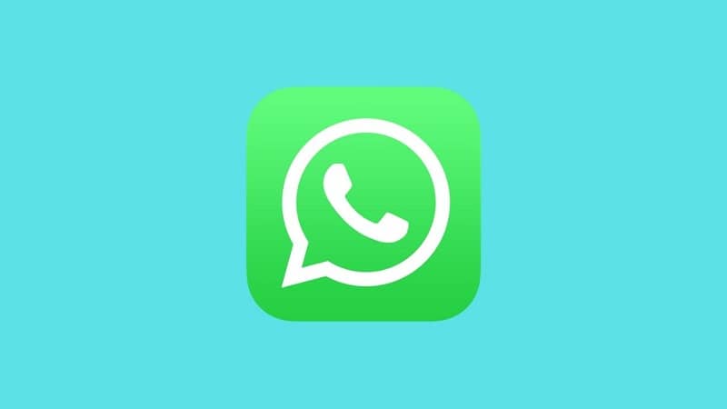 ikona WhatsApp niebieskie tło