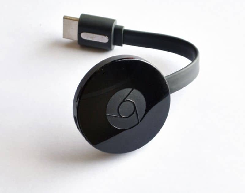 Chromecast czarne białe tło