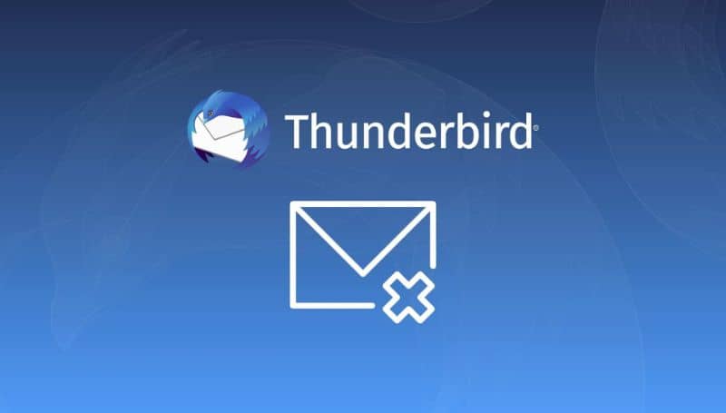 Mozilla Thunderbird i ikona komunikatu o błędzie