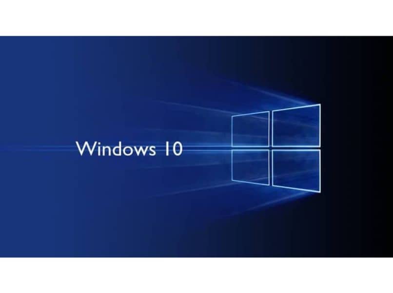 windows dziesięć ikona niebieskie tło