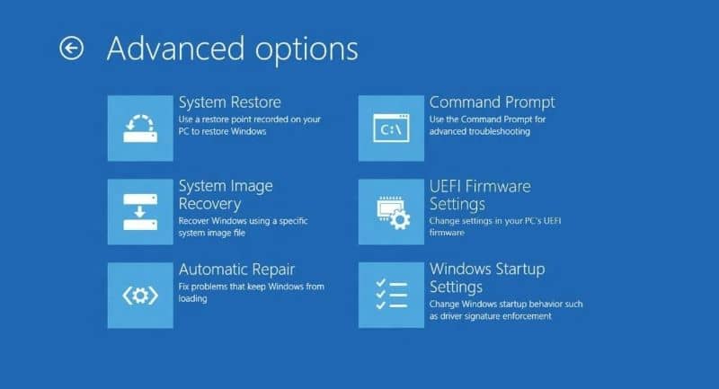 Opcje Windows 10 PC