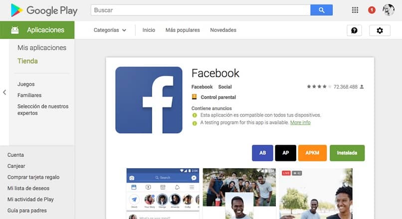 sklep google play aplikacja do pobrania facebook