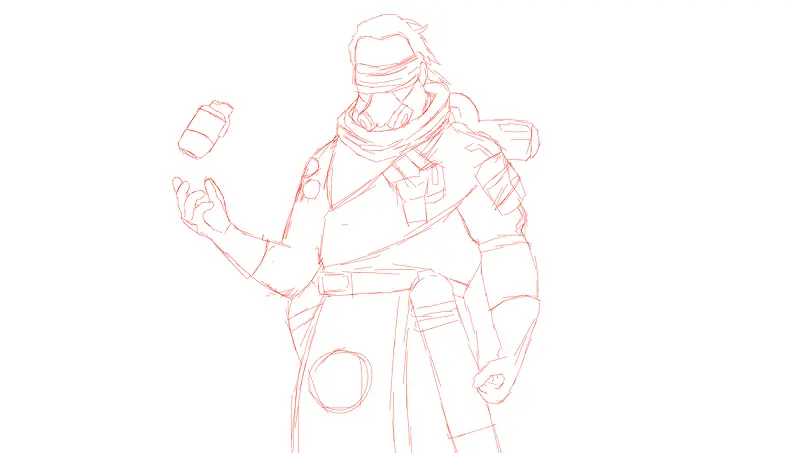 Apex Legends Gyerrero Drawing