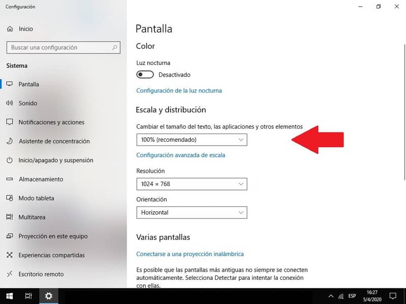 Rozmiar czcionki systemu Windows 10