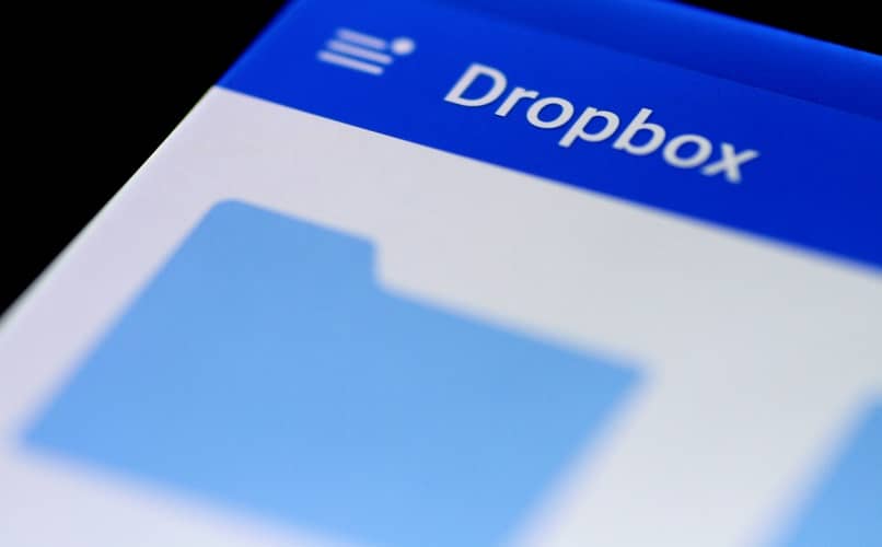 niebieski plik dropbox