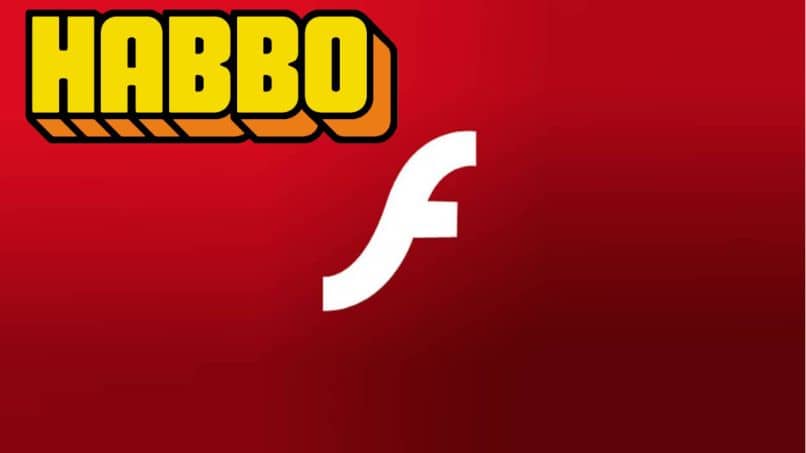 logo hotelu haboo adobe flashplayer czerwone tło