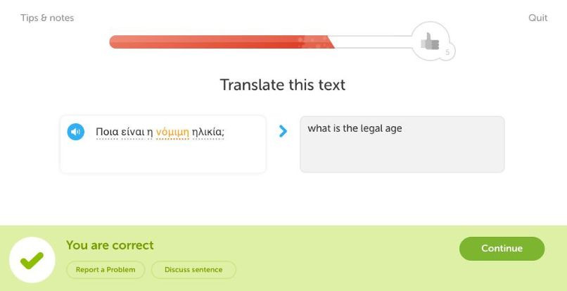 Lekcja Duolingo po rosyjsku