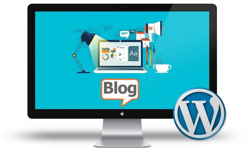 niebieski blog wordpress