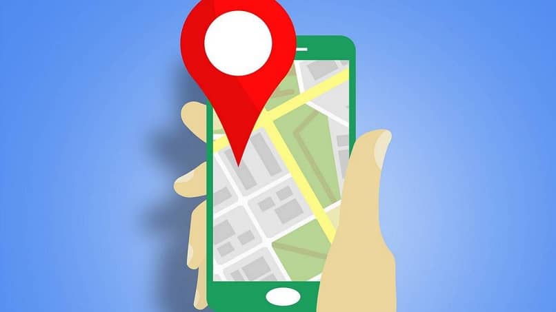 mobilna ręka mapy google