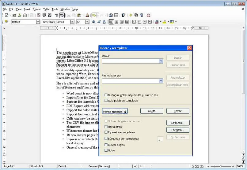 Program LibreOffice Writer