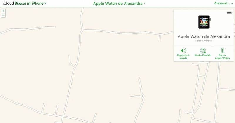 Mapa Apple Watch