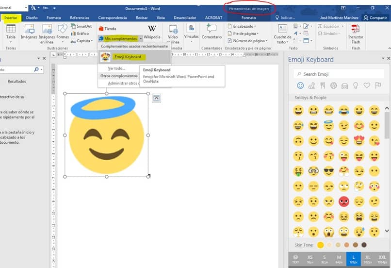 emotikony lub emotikony w programie Microsoft Word