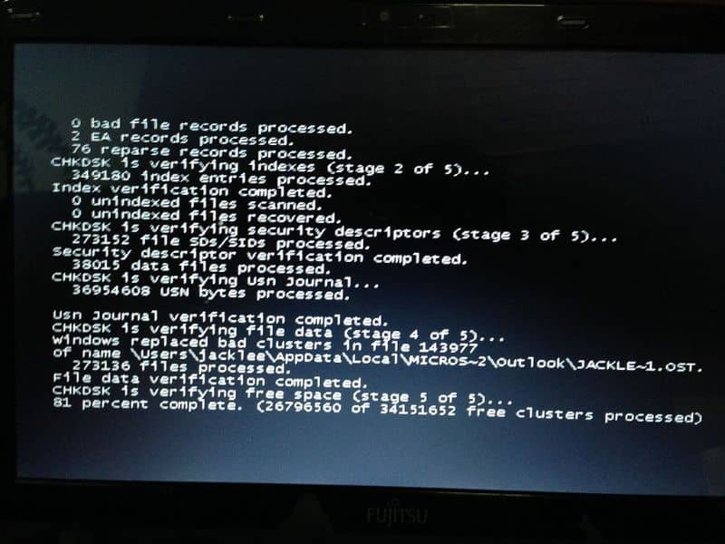 Analiza CHKDSK