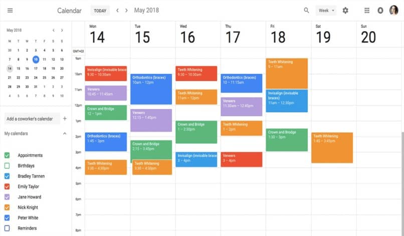 umieść farbę w kalendarzu Google