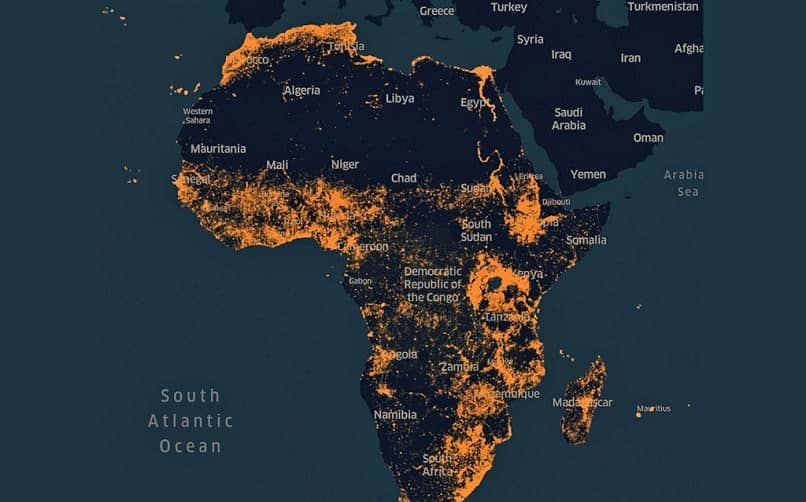 mapa afryki