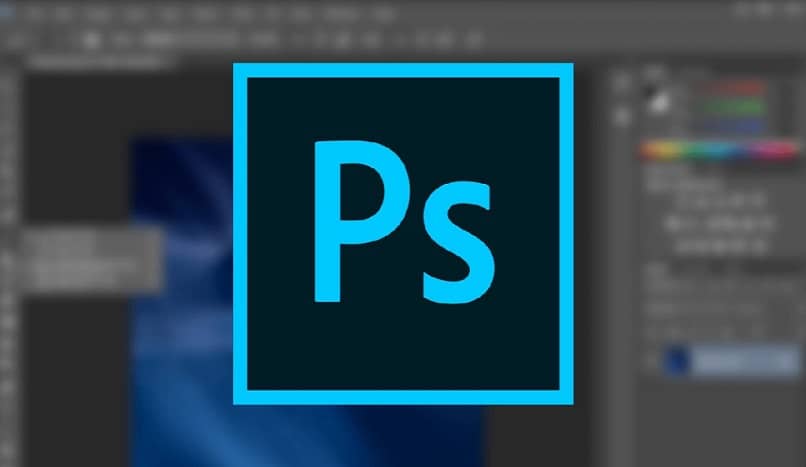 niebieskie logo Photoshopa