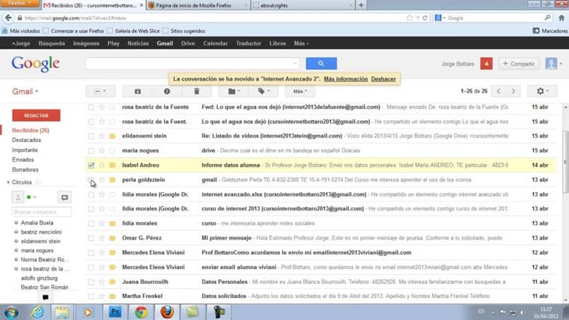 zapisuj e-maile z Gmaila