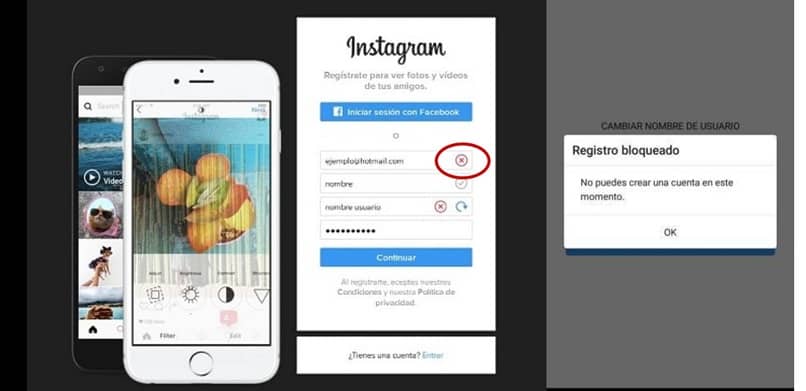 błędy przy tworzeniu konta na Instagramie