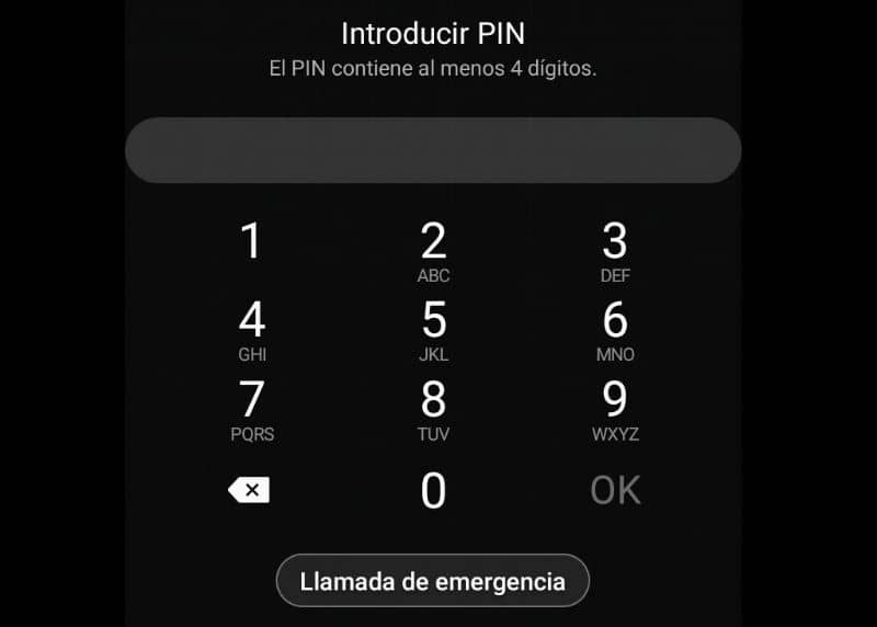 Ekran blokady za pomocą kodu PIN