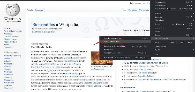 strona główna opcje wikipedii