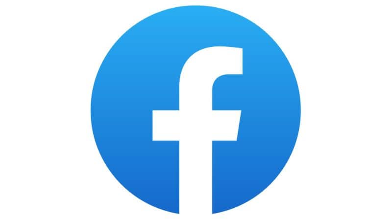 facebook logo białe tło