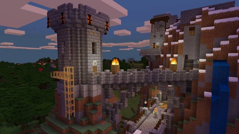 wieża zamku w minecraft