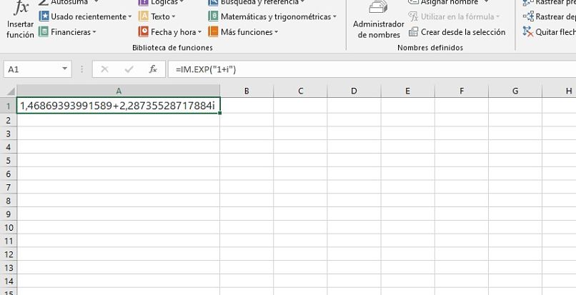 przykład funkcji imexp w programie Excel