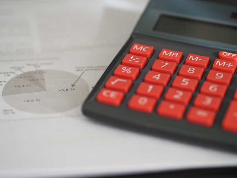 czerwony kalkulator z formatami zamówień pod spodem