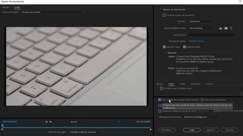 Nowy projekt Adobe Premiere Pro
