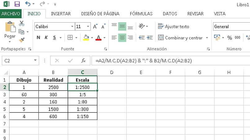 przykład programu Excel z funkcją mcd