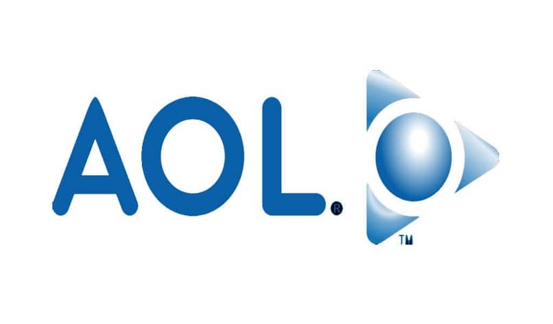 niebiesko-białe logo AOL