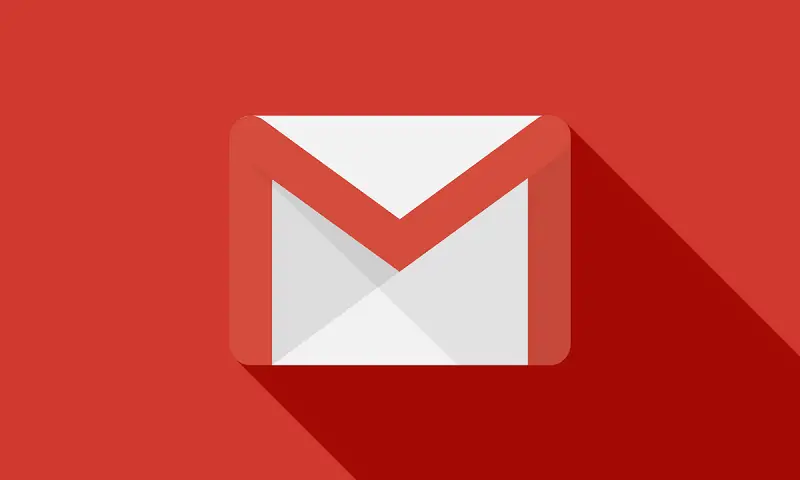 gmail logo czerwone tło
