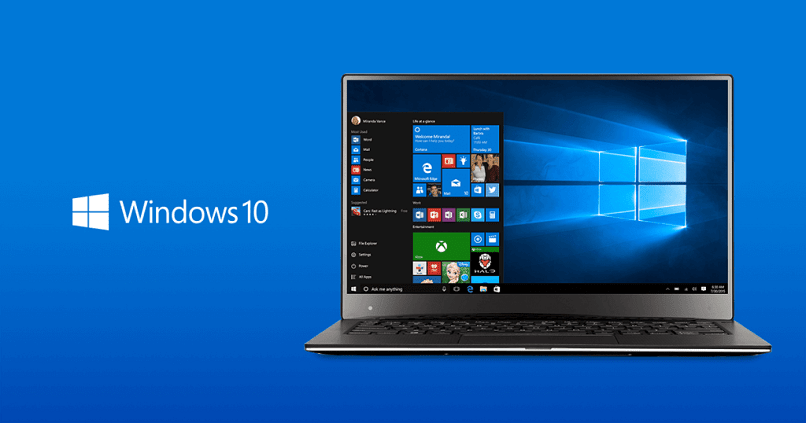 laptop z logo Windows 10