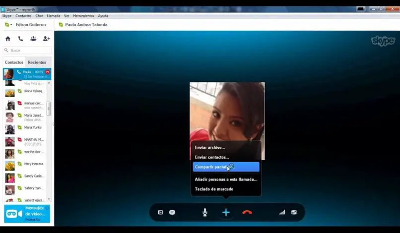 udostępnij ekran rozmowy przez skype