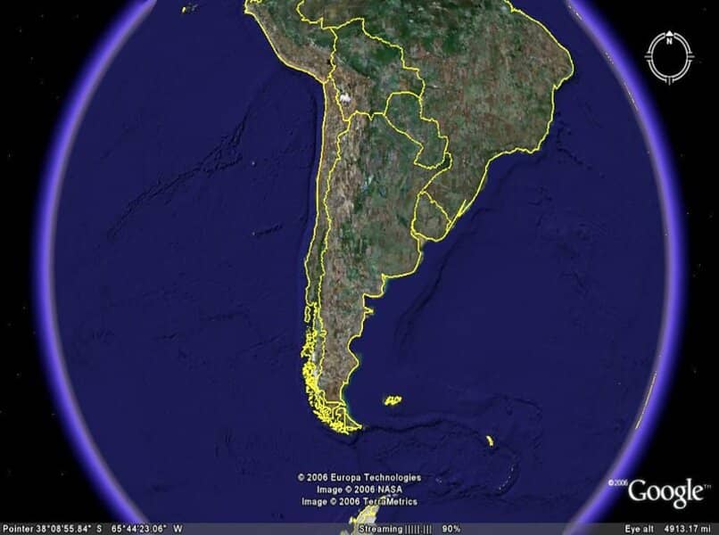 Ekran Google Earth