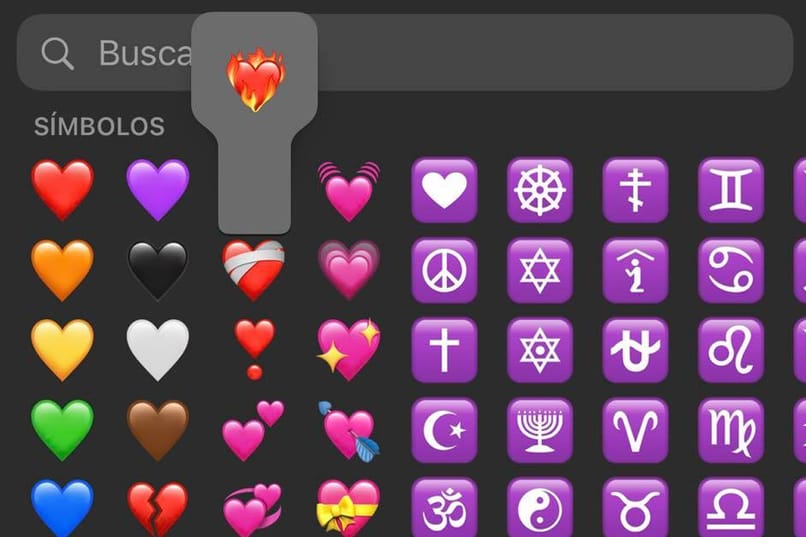 emoji serca w ogniu na iPhonie
