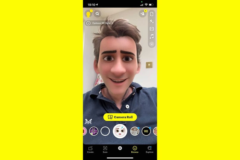 załaduj filtry Snapchata