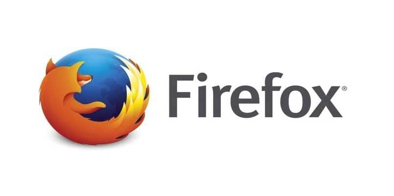 logo Mozilla Firefox z białym tłem