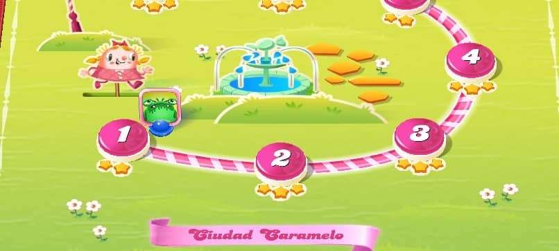 mapa gry w Candy Crush Candy Town