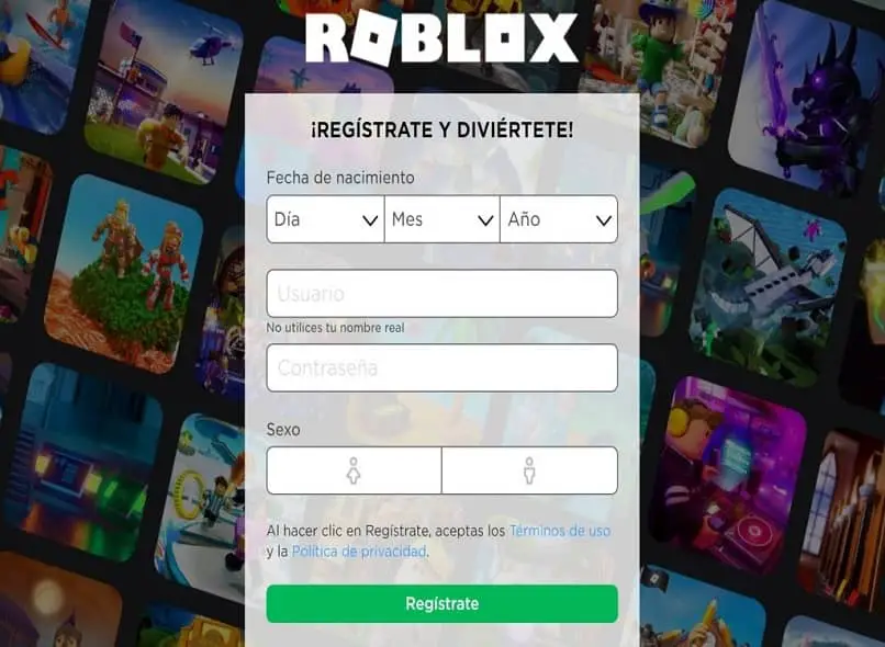 Oficjalna strona rejestracji roblox