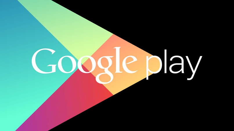 logo sklepu Google Play na czarnym tle