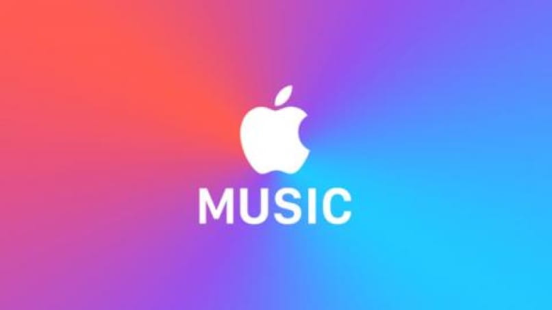 obraz jabłko muzyka kolorowe tło