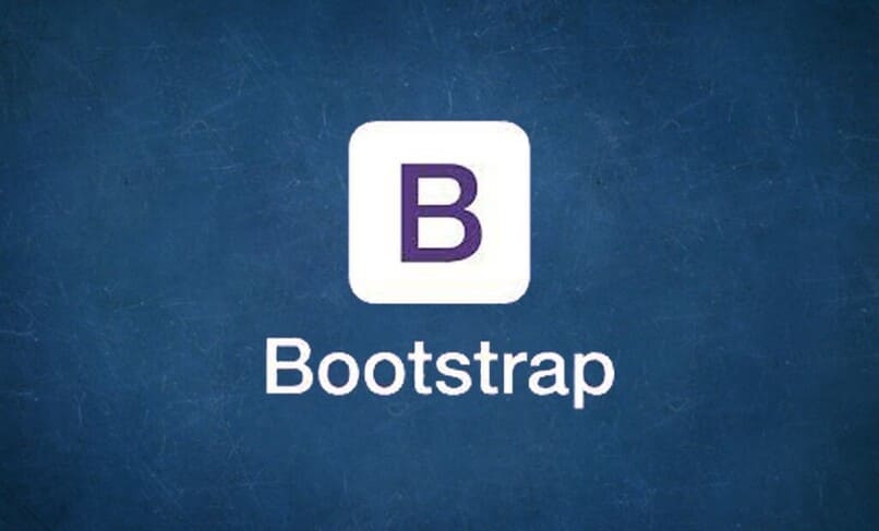 logo bootstrap z niebieskim tłem