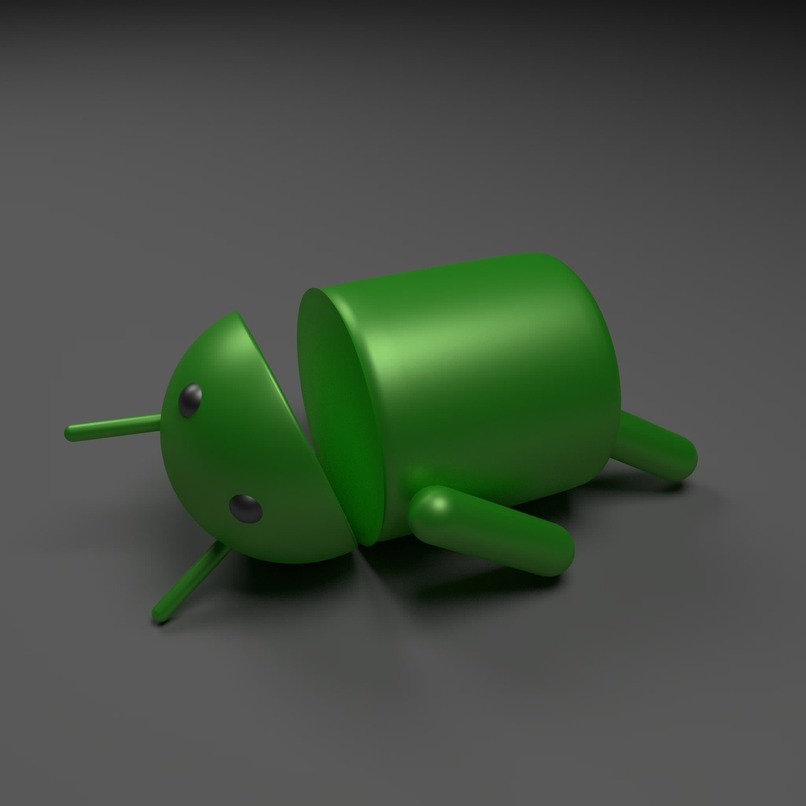 logo androida na szarej powierzchni