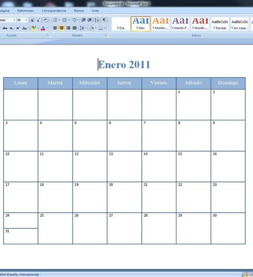 szablony do robienia kalendarzy w wordzie